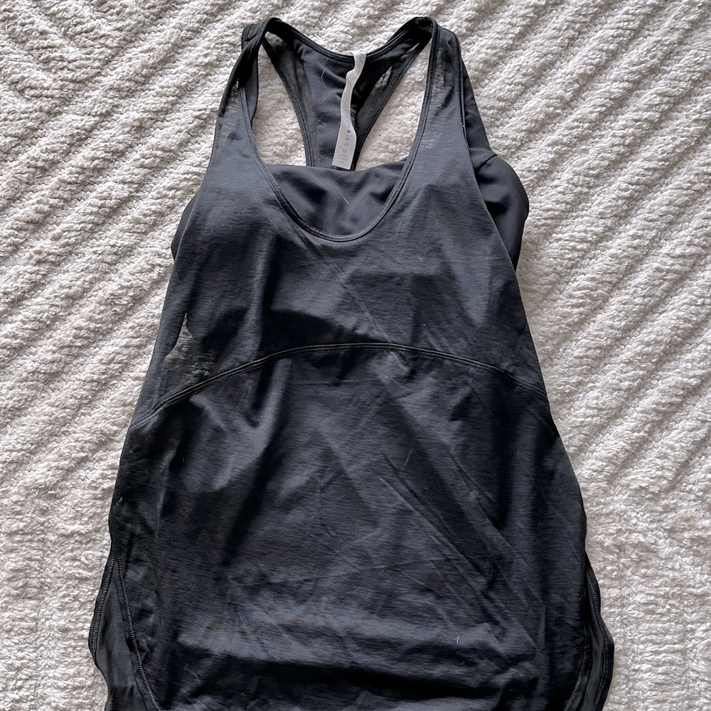 Lululemon | Twist Around 2-in-1 Tank Top | Black | Women’s | 2 - Picture 2 of 3